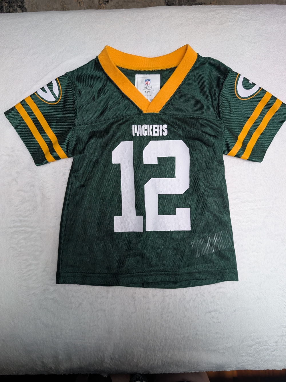 NFL Kids Green and Gold Packers #12 Jersey